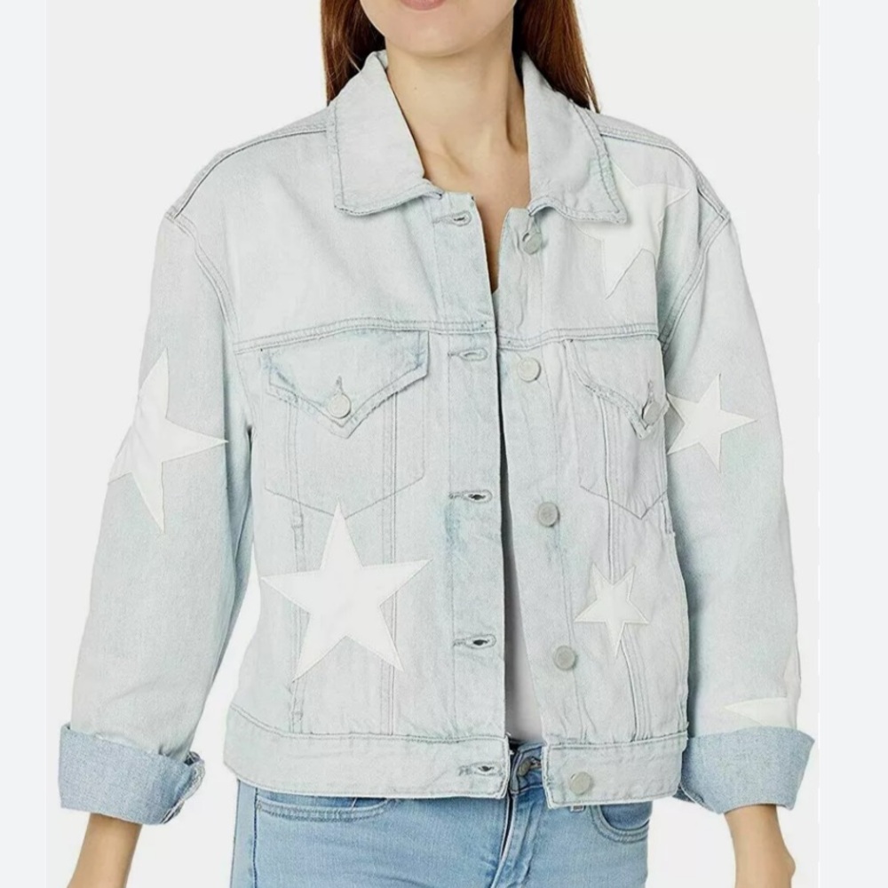 blank nyc star jean jacket size small